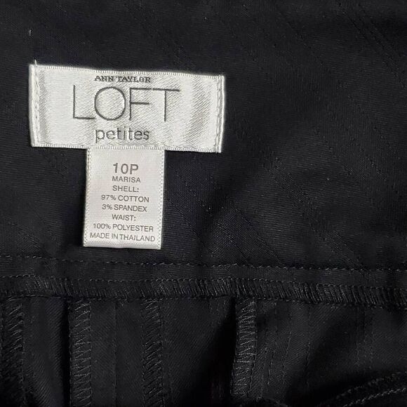 Ann Taylor LOFT 10p Marisa Black Capri Dress Pant - Picture 6 of 8